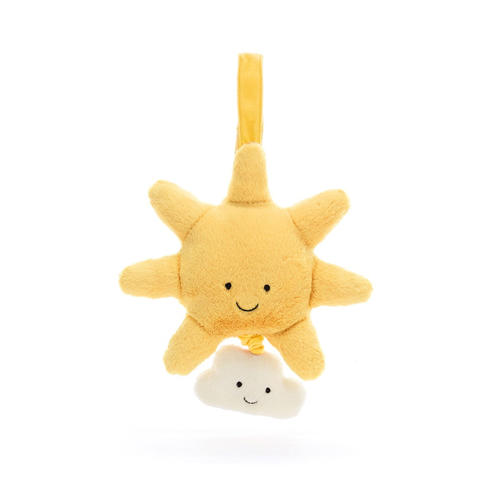 Jellycat Amuseable Musical Pull Sun Daisy and Hen