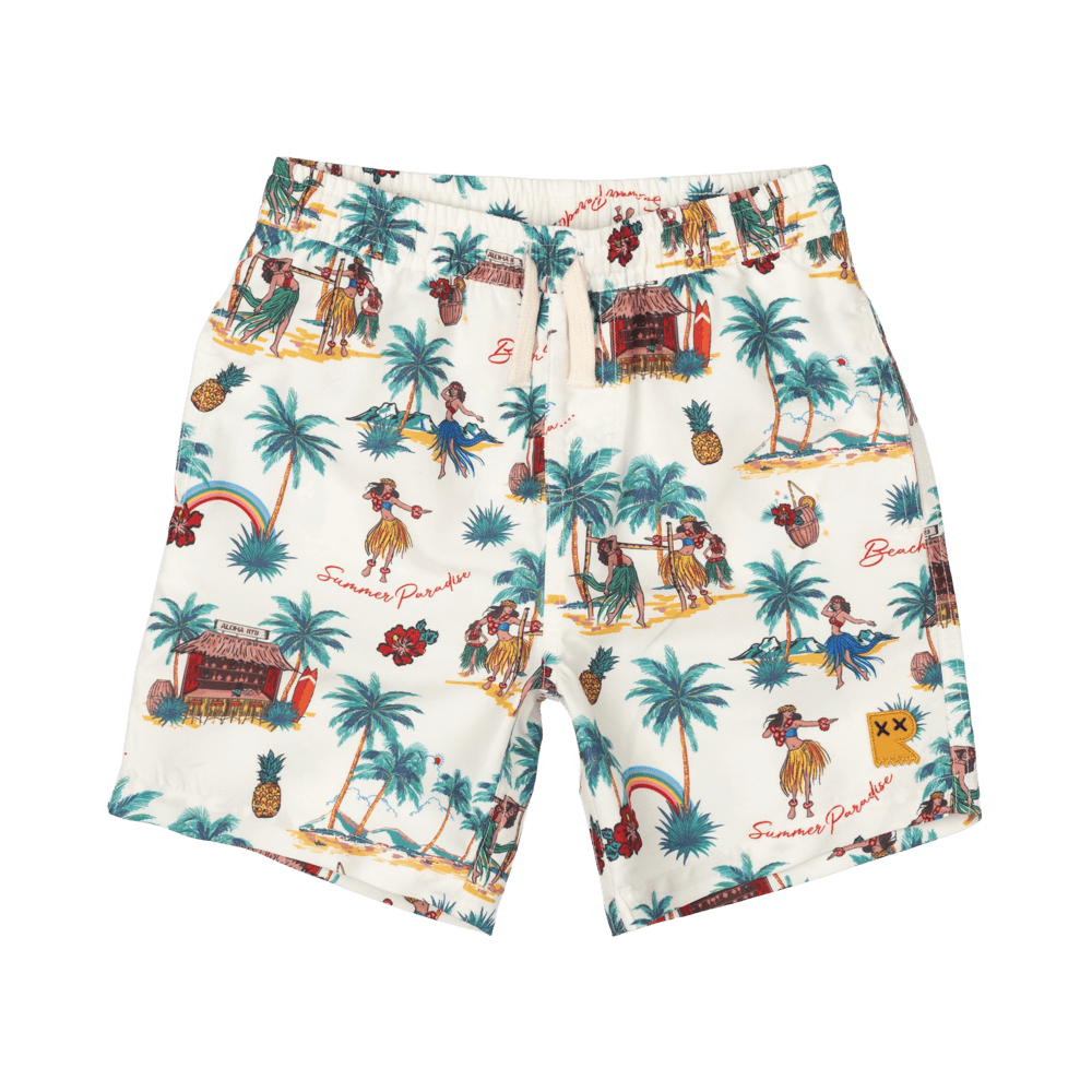 Rock Your Baby Boardshorts Aloha Daisy and Hen