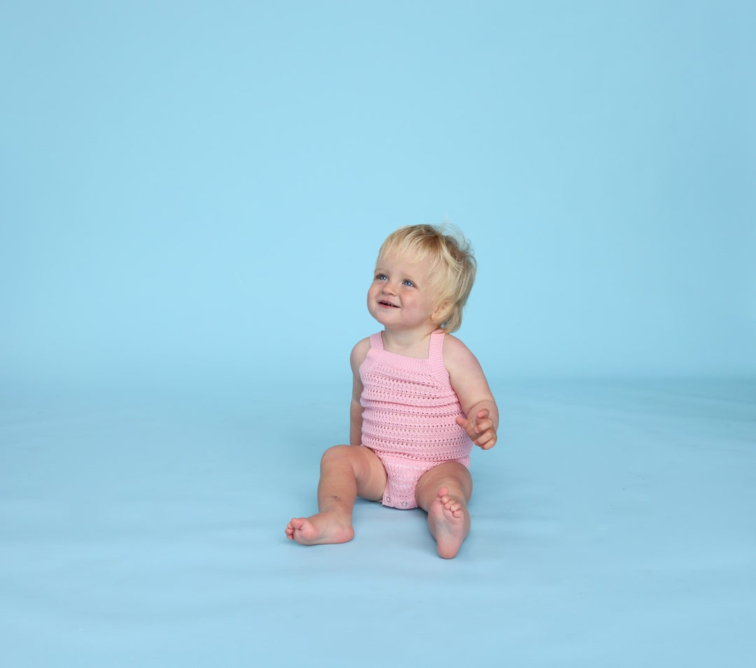 Grown Knitted Organic Singletsuit - Blossom