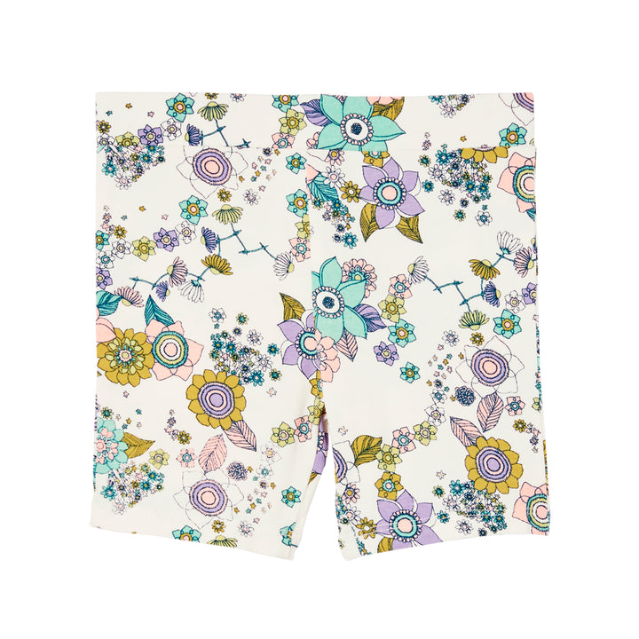 Milky Daisy Chain Bike Short - Off White