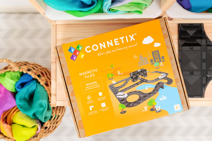 Connetix Tiles - 48 Piece Creative Roads Pack