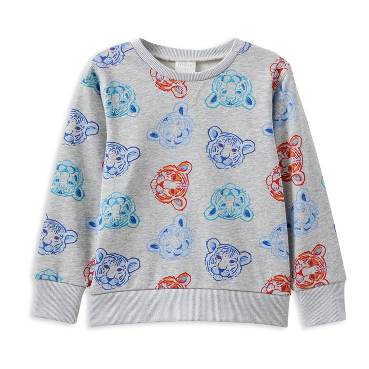 Milky Tiger Fleece Sweat