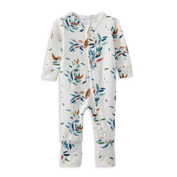 Milky Eucalyptus Zip Romper