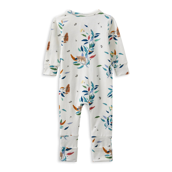 Milky Eucalyptus Zip Romper