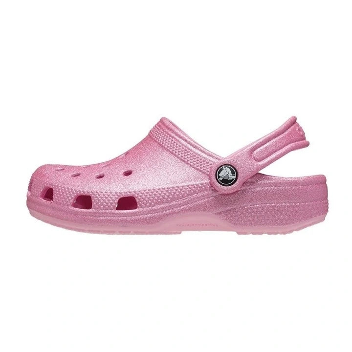 Crocs Classic Glitter Clog - Pink Tweed Glitter