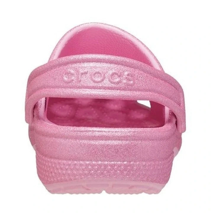 Crocs Classic Glitter Clog - Pink Tweed Glitter