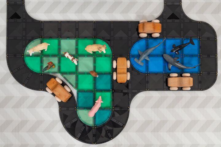 Connetix Tiles - 48 Piece Creative Roads Pack