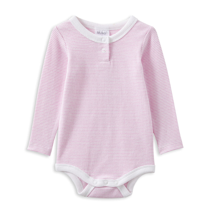 Milky Pink Stripe Bubbysuit