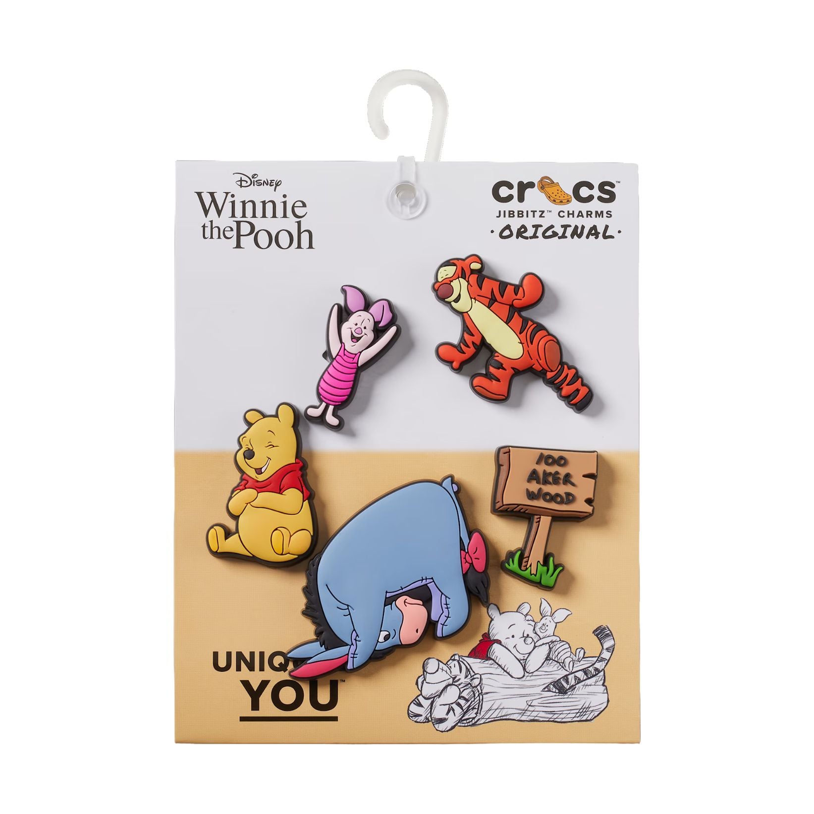 Crocs Jibbitz Charms Winnie The Pooh 5pk Daisy and Hen