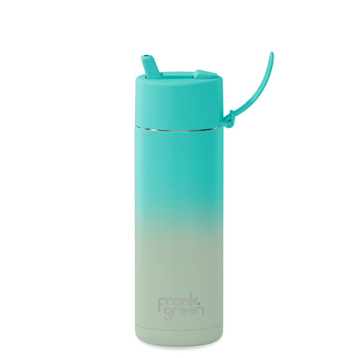 Frank Green Drink Bottle 595ml - Bondi Bliss | Flip Straw Lid