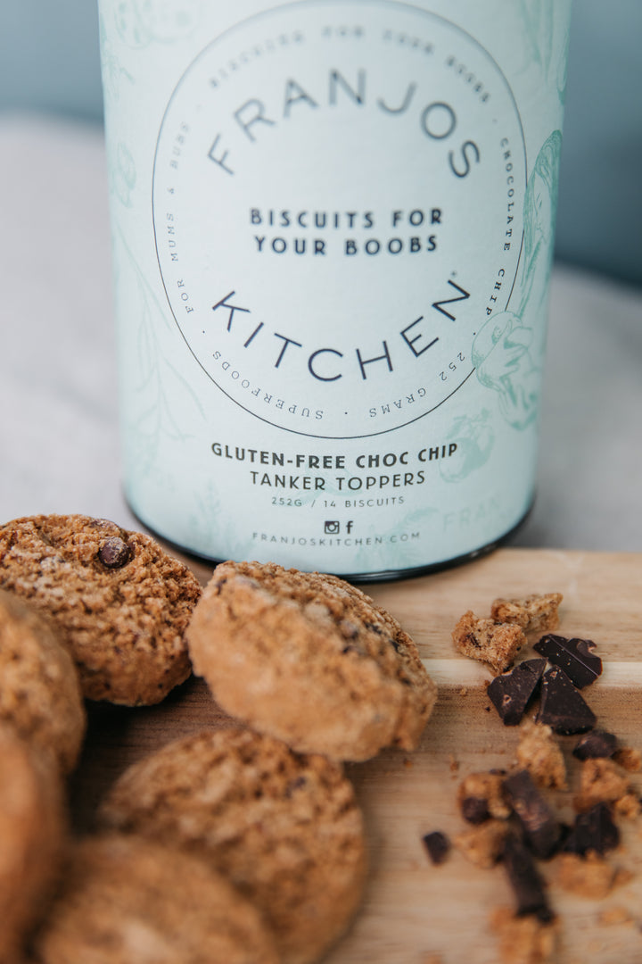 Franjos Kitchen Tanker Topper Biscuits - Choc Chip (Gluten Free)