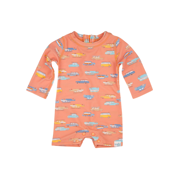 Toshi Swim Long Sleeve Onesie - Surfs Up