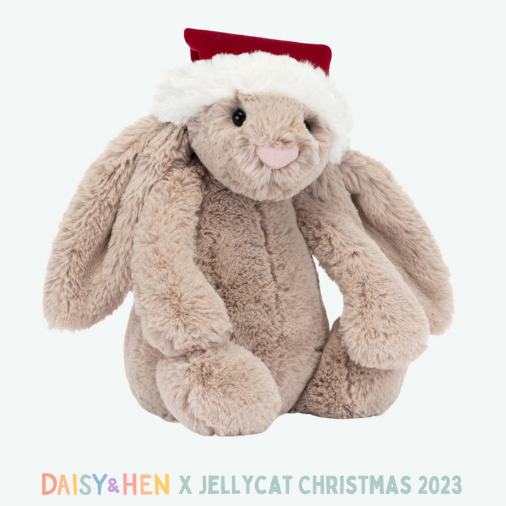 Jellycat Bashful Bunny Medium - Christmas