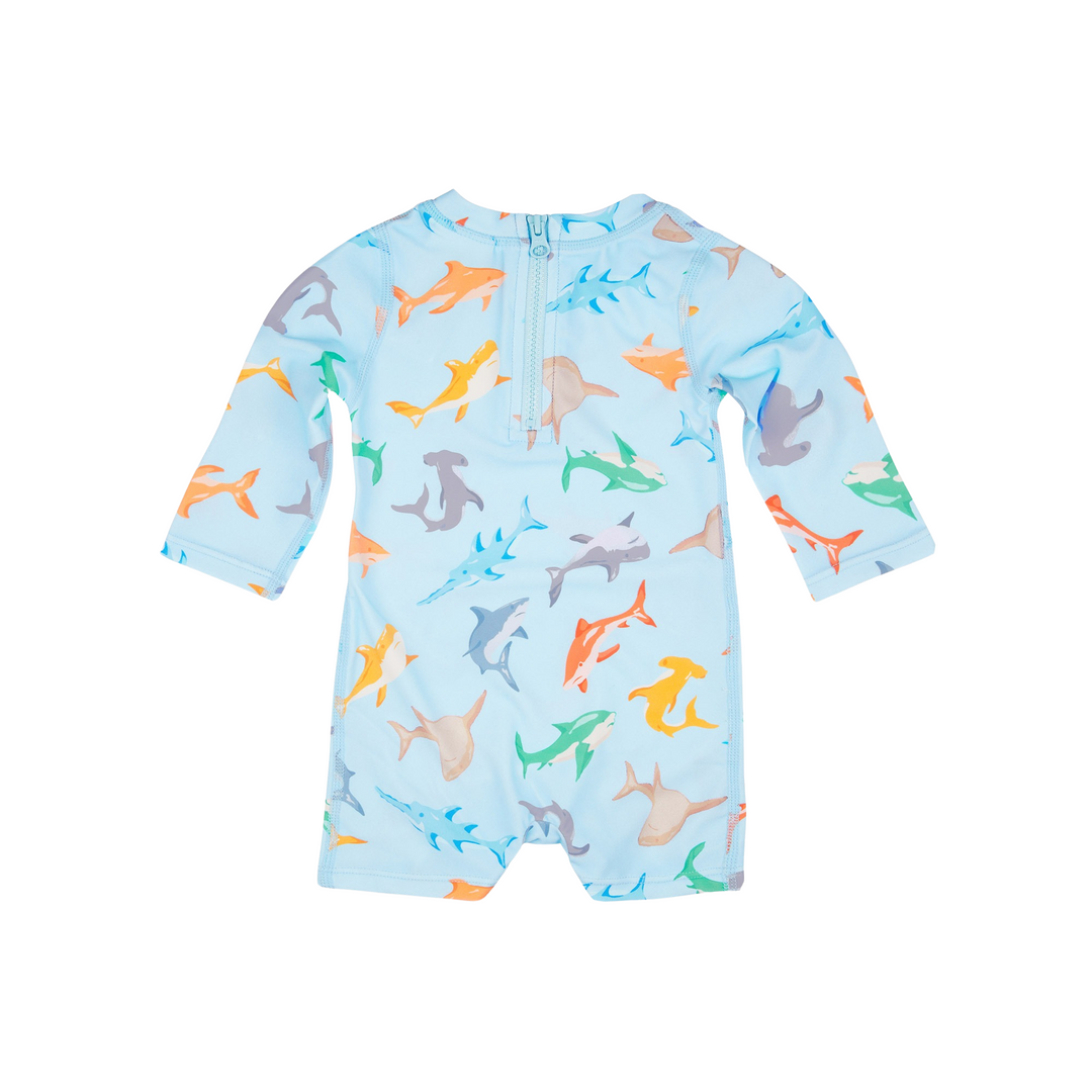 Toshi Swim Long Sleeve Onesie - Sharky