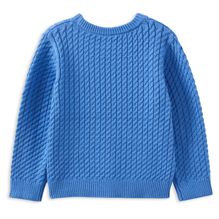 Milky Blue Cable Knit Jumper