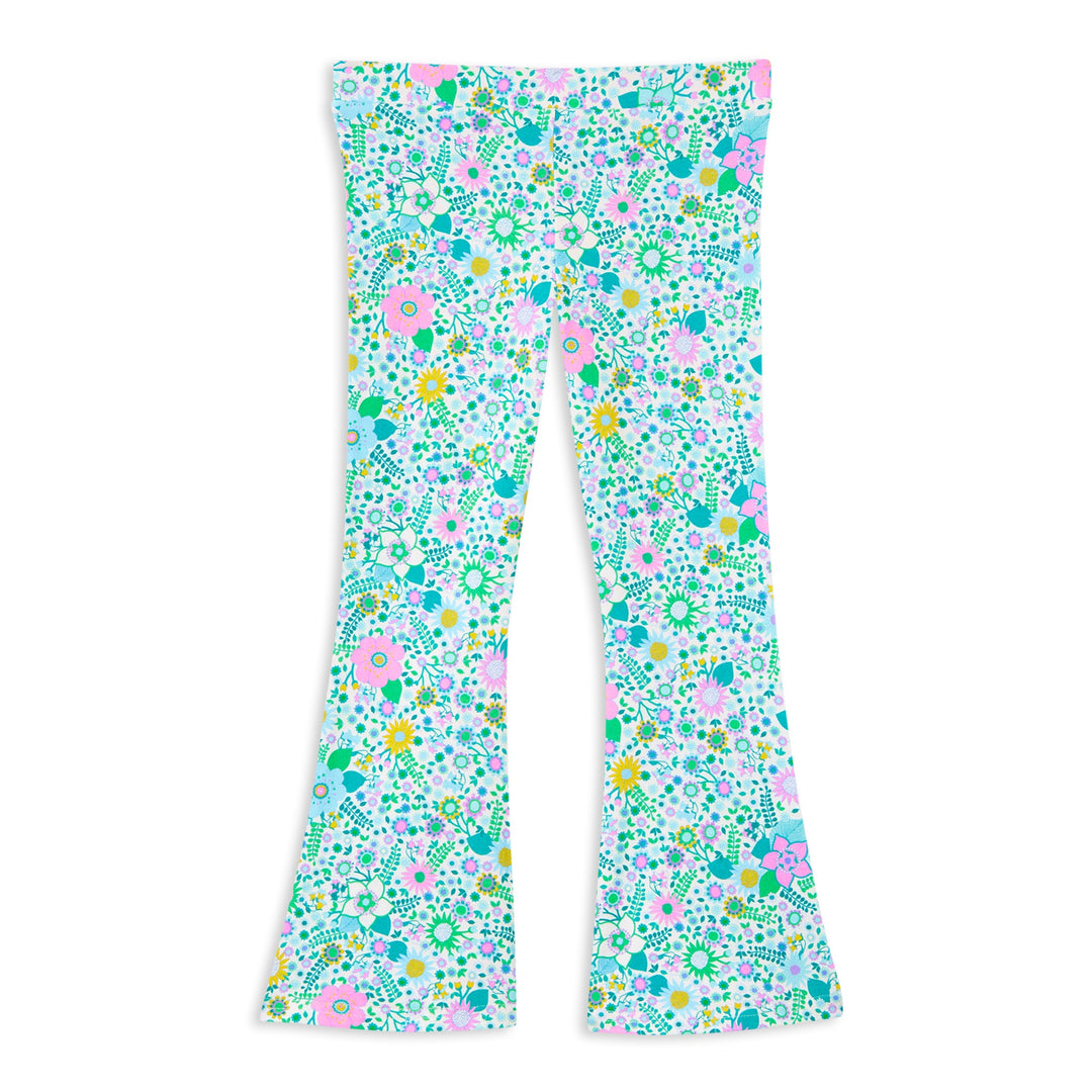 Milky Blossom Flared Leggings