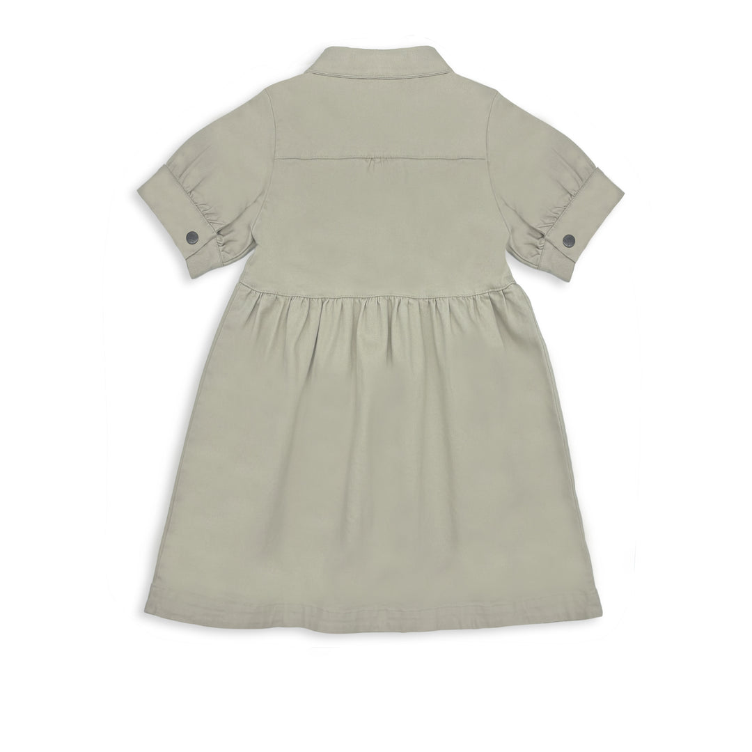 Milky Ecru Puff Sleeve Dress