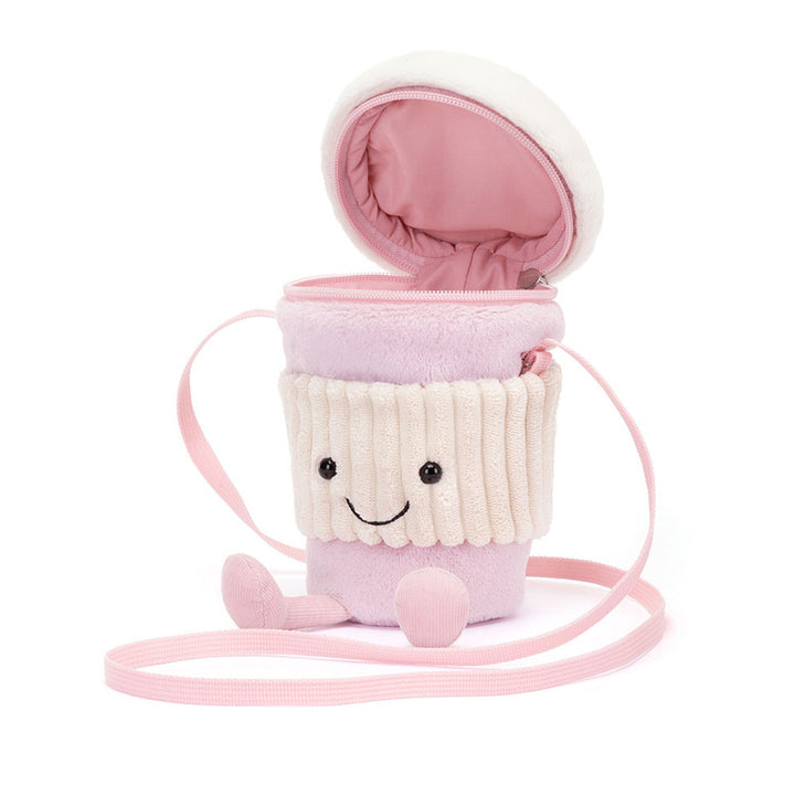 Jellycat Amuseable Bag - Coffee-To-Go Pink