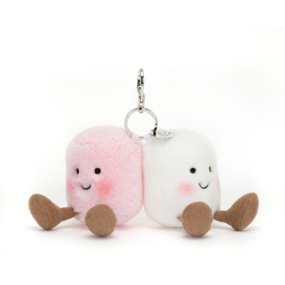 Jellycat Amuseable Bag Charm - Pair of Marshmallows