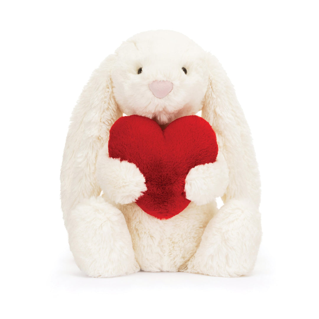 Jellycat Bashful Bunny Medium - Red Love Heart