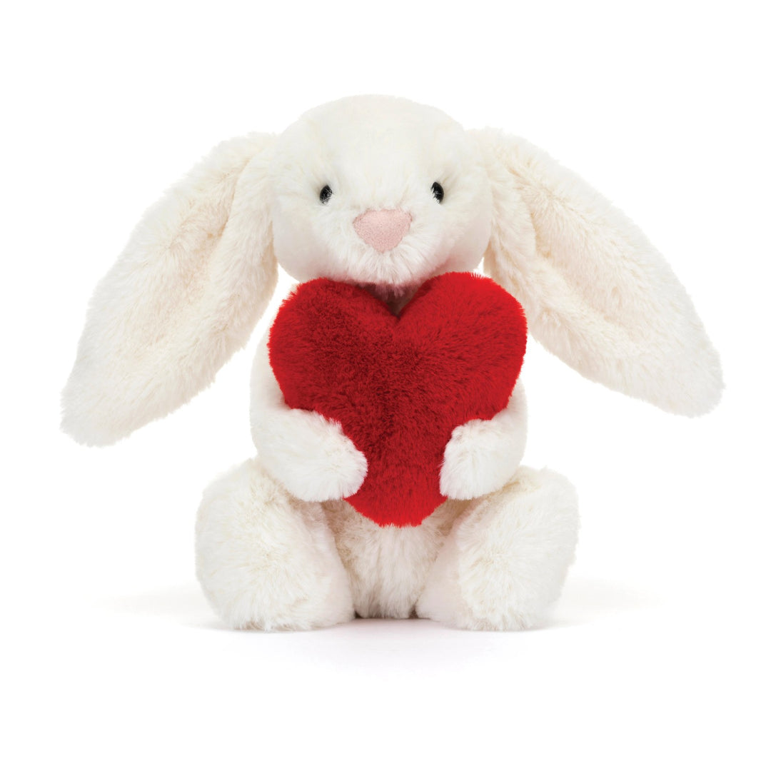 Jellycat Bashful Bunny Little - Red Love Heart