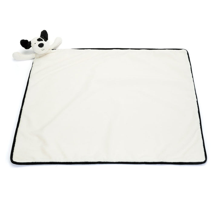 Jellycat Bashful Blankie - Black & Cream Puppy