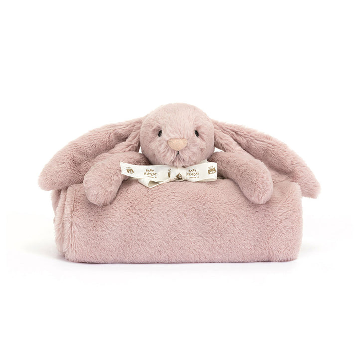 Jellycat Bashful Luxe Bunny Rosa Blankie