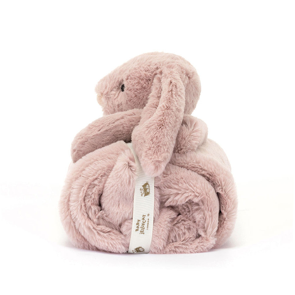 Jellycat Bashful Luxe Bunny Rosa Blankie