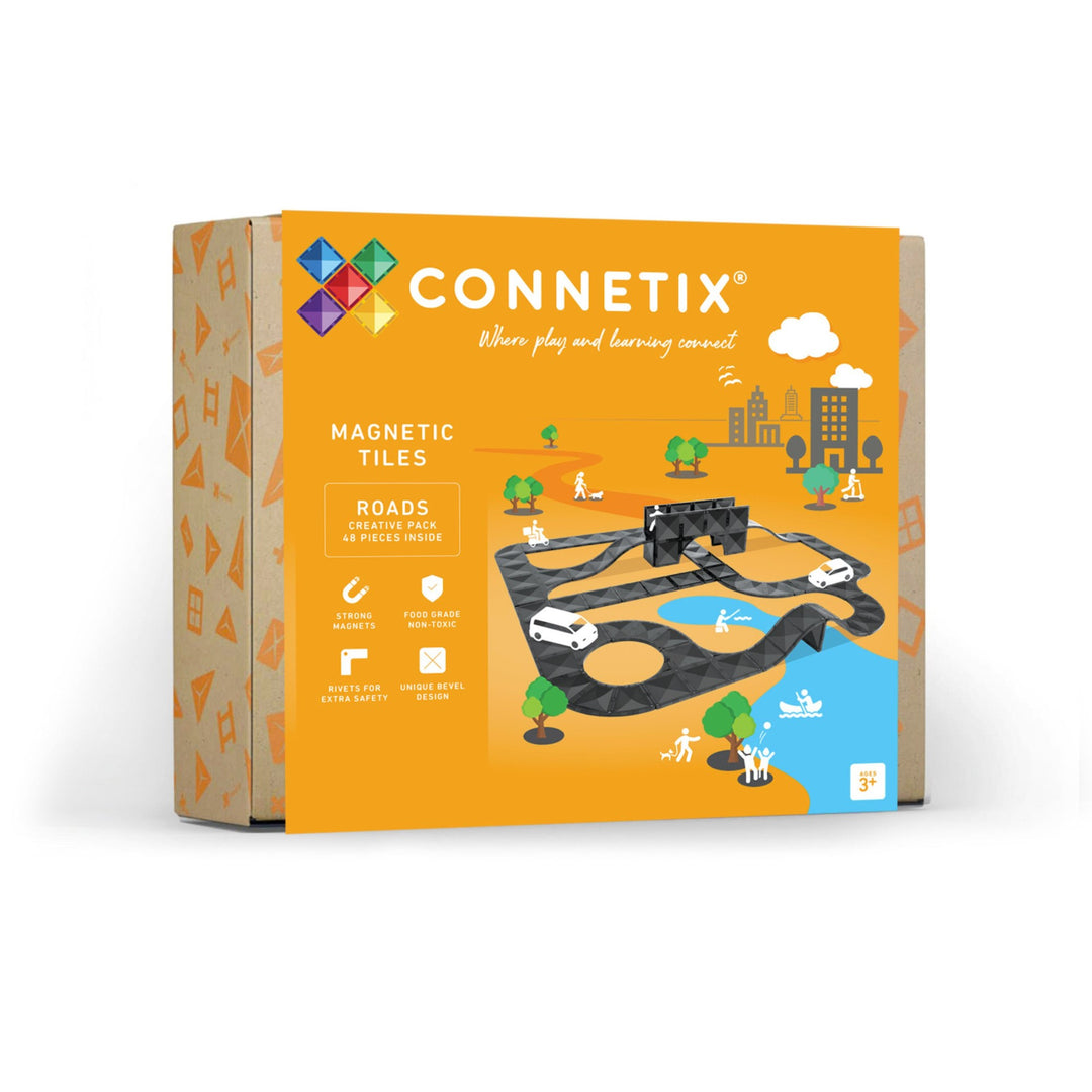 Connetix Tiles - 48 Piece Creative Roads Pack