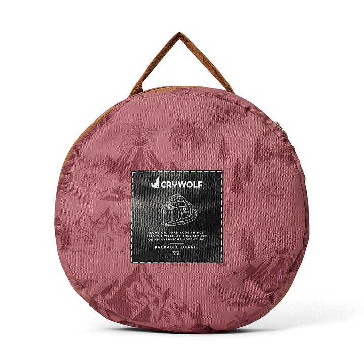 Crywolf Packable Duffel - Rose Landscape