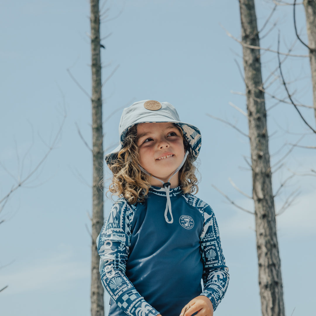 Crywolf Reversible Bucket Hat - Postcards