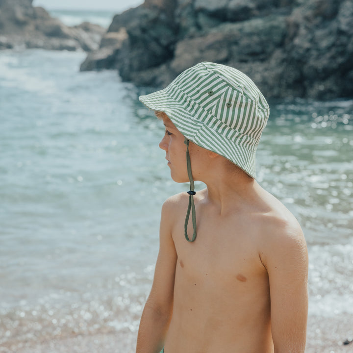 Crywolf Reversible Bucket Hat - Coastal Stripe