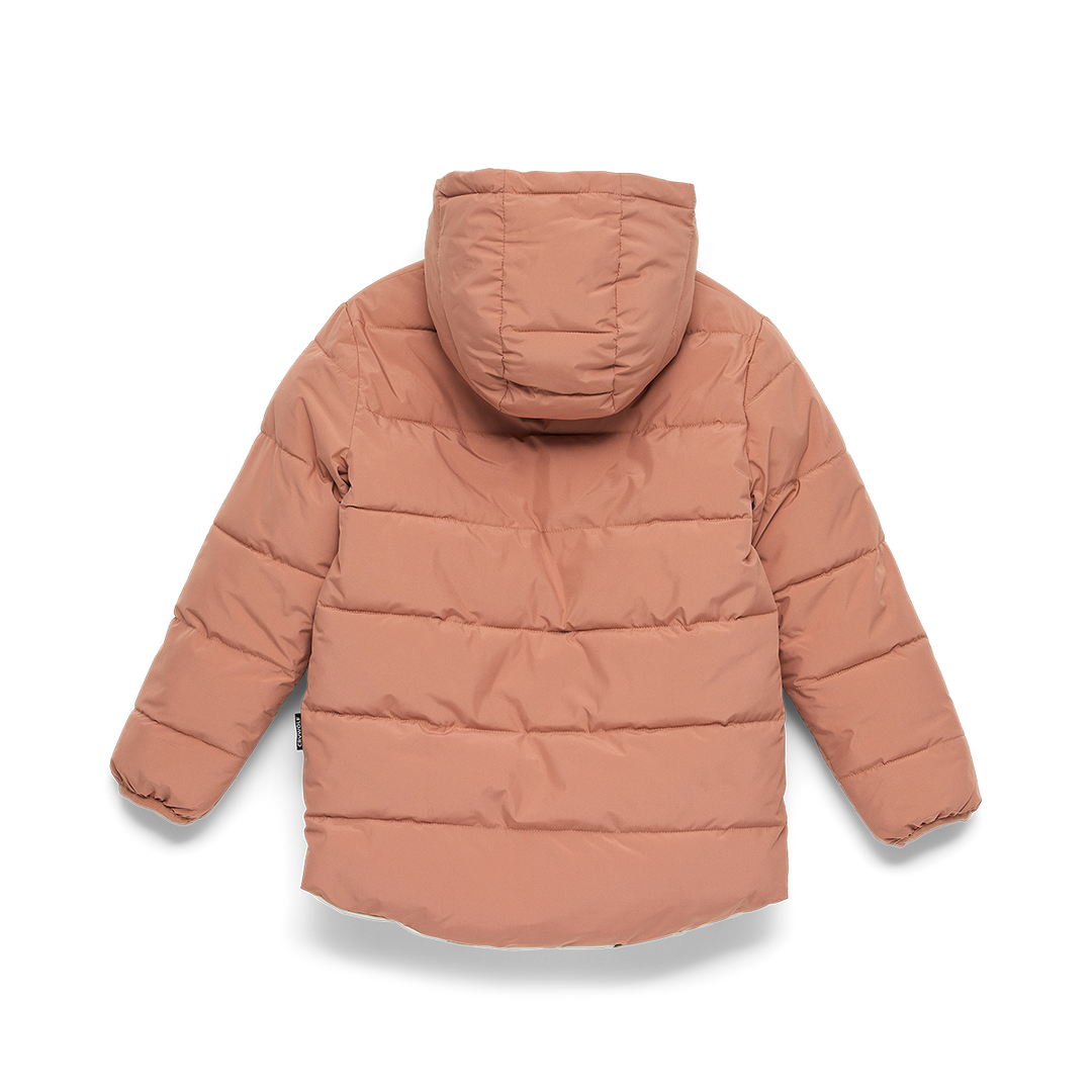 Crywolf Reversible Eco Puffer - Terracotta Wolf