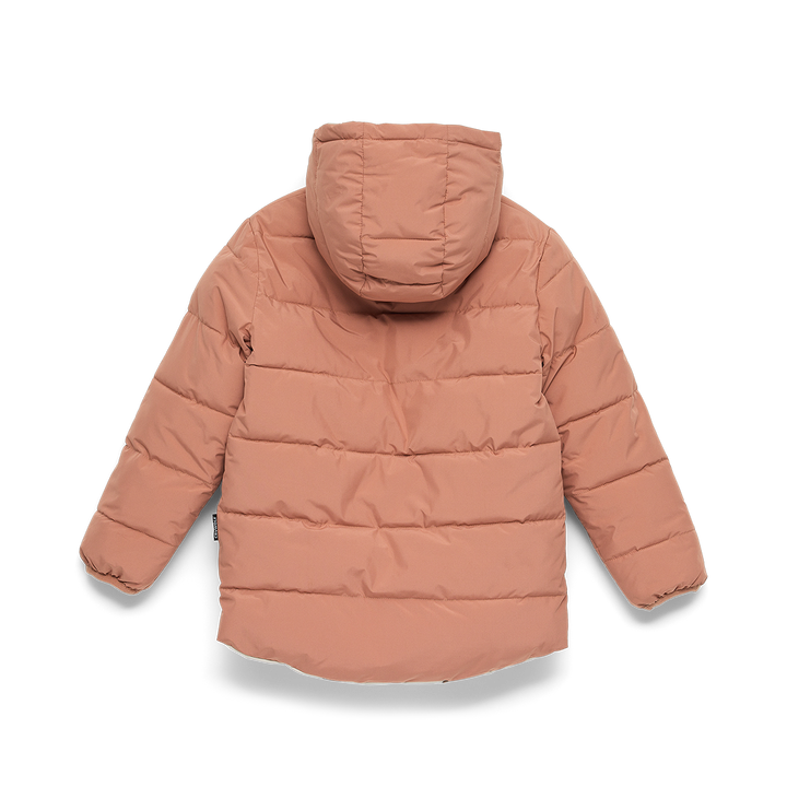 Crywolf Reversible Eco Puffer - Terracotta Wolf