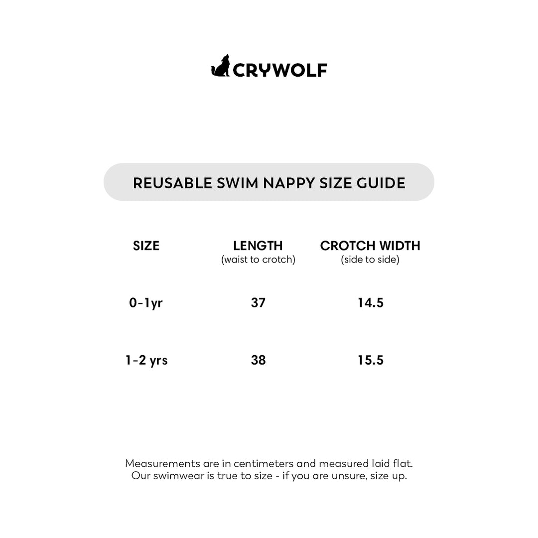 Crywolf Reusable Swim Nappy - Flower Market