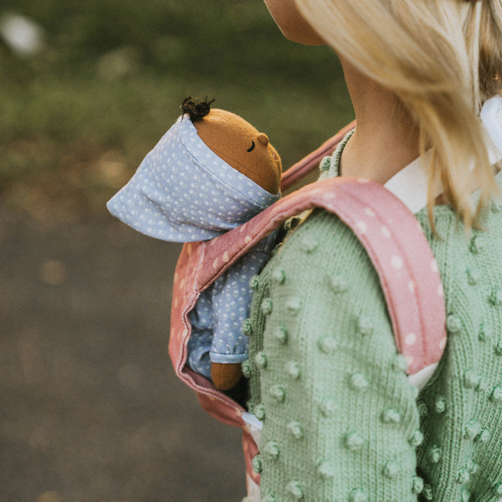 Olli Ella Dinkum Doll Carrier - Polka Dot