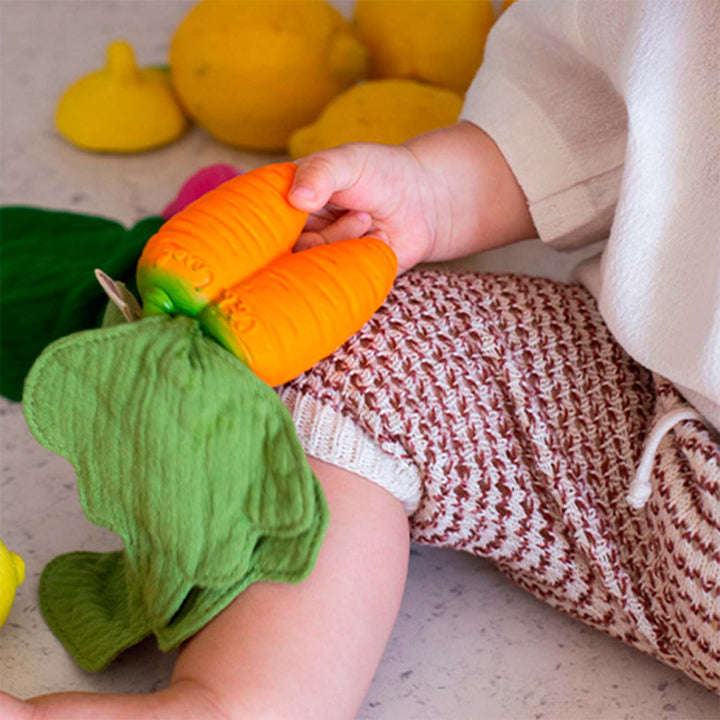 Cathy The Carrot Mini Doudou Teether