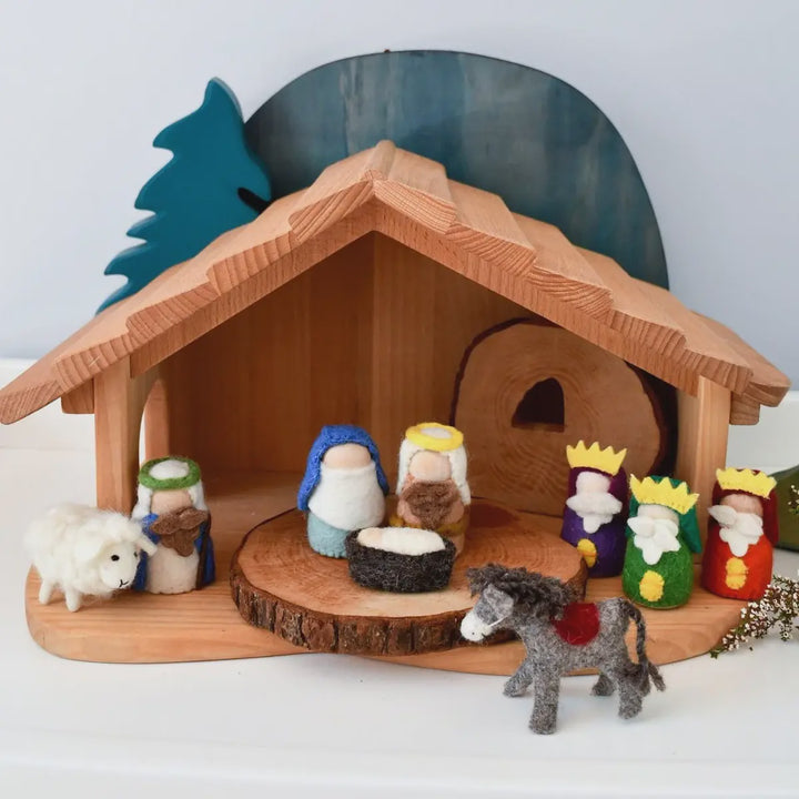 Tara Treasures Felt Nativity Peg Dolls Set