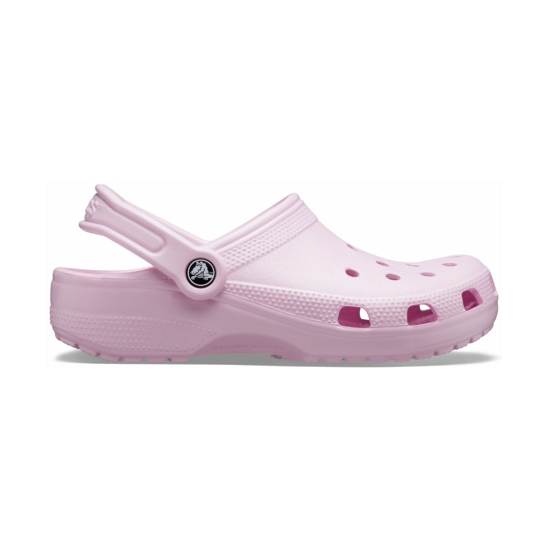 CROCS, Shoes, Multi Color Pink Purple Crocs With Side Letters J3