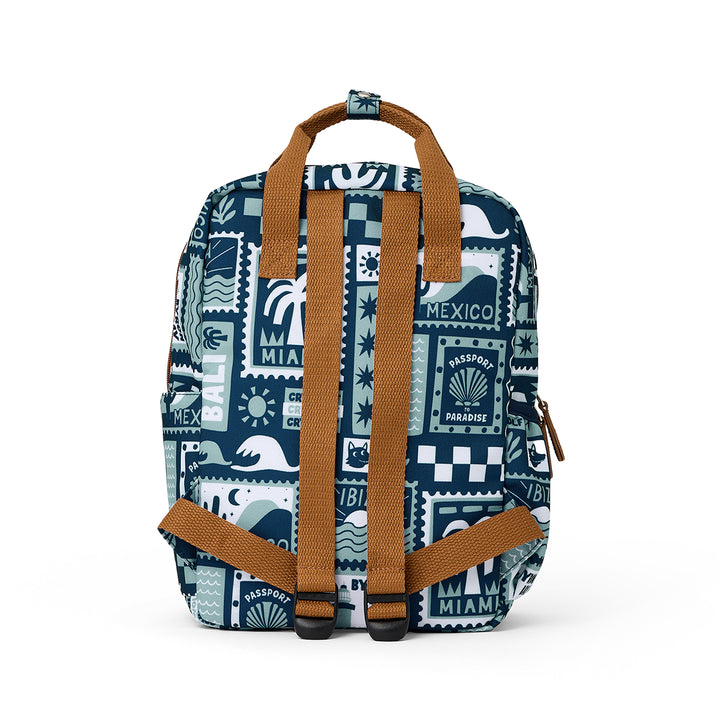 Crywolf Mini Backpack - Blue Postcards