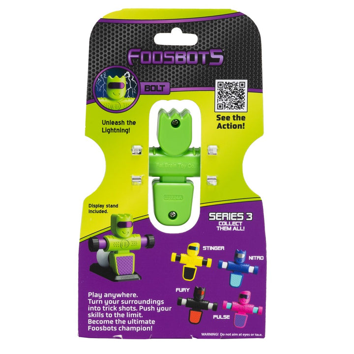 Fat Brain - Foosbots Single - Bolt (Green/Purple)