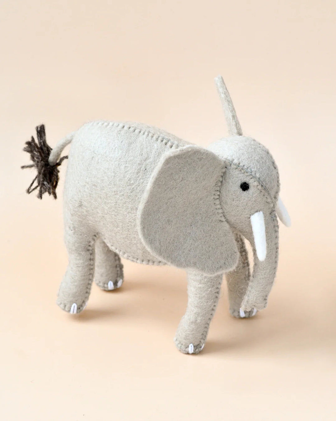 Tara Treasures Felt Elephant Soft Toy for Safari Play