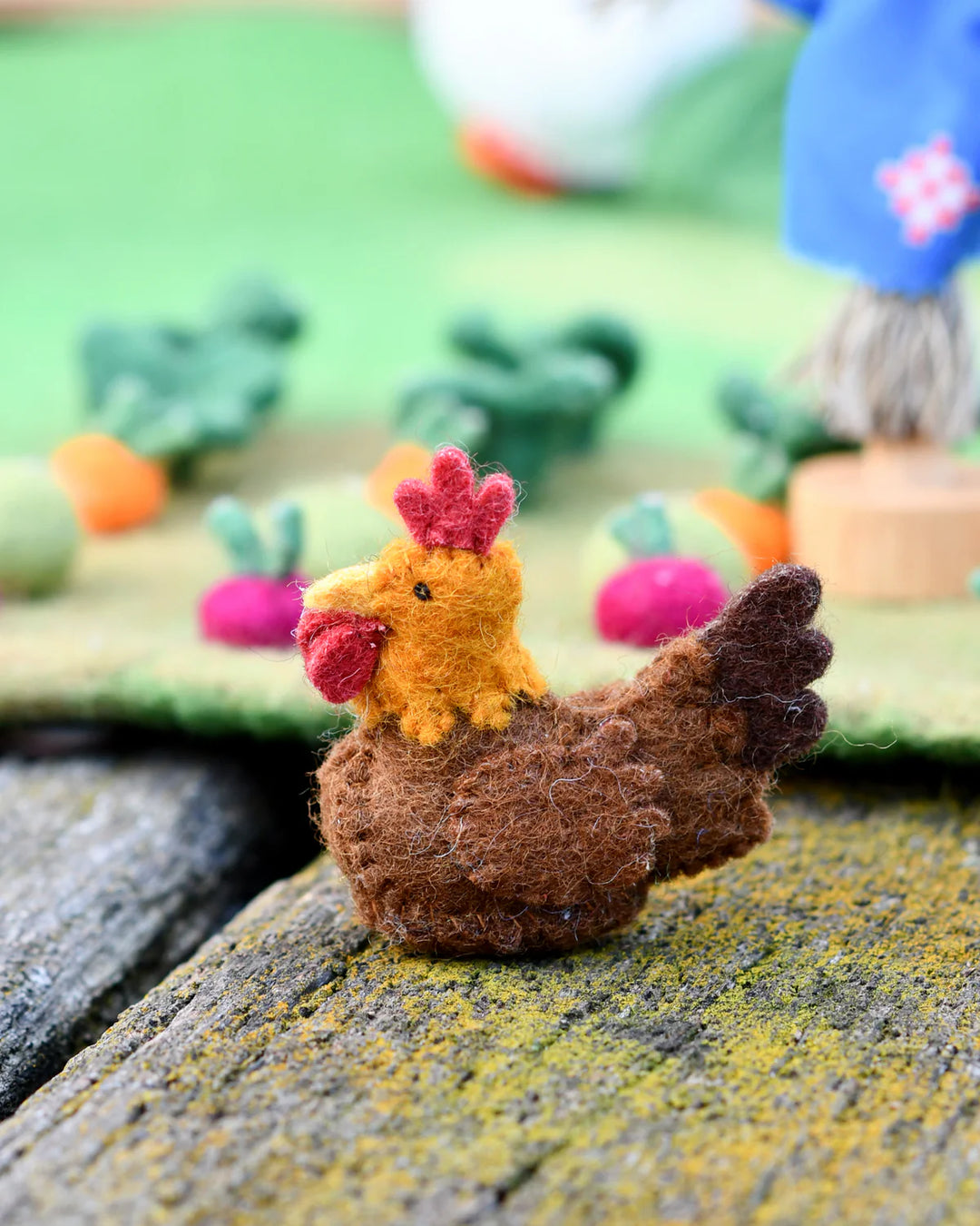 Tara Treasures Felt Chicken Farm Animal Toy