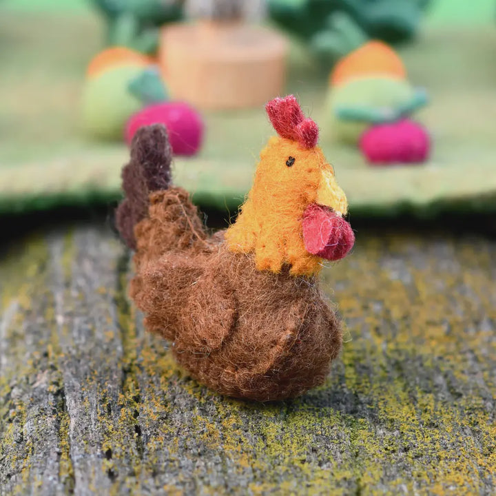 Tara Treasures Felt Chicken Farm Animal Toy