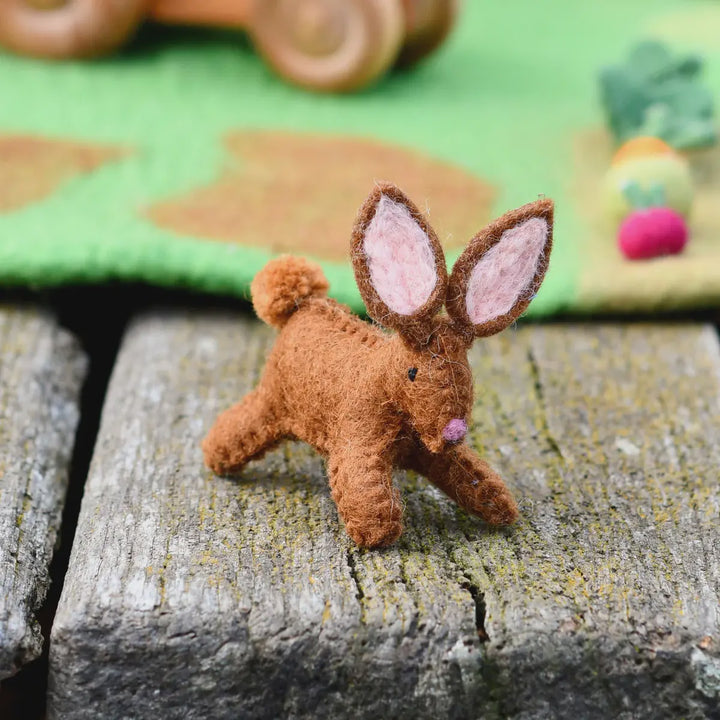 Tara Treasures Felt Rabbit Farm Animal Toy