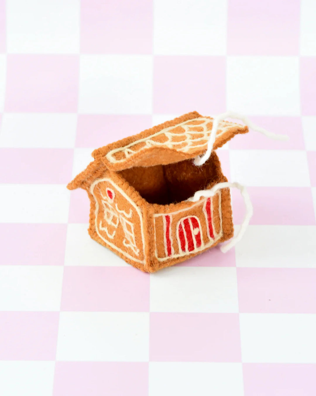 Tara Treasures Felt Gingerbread House - Red Door