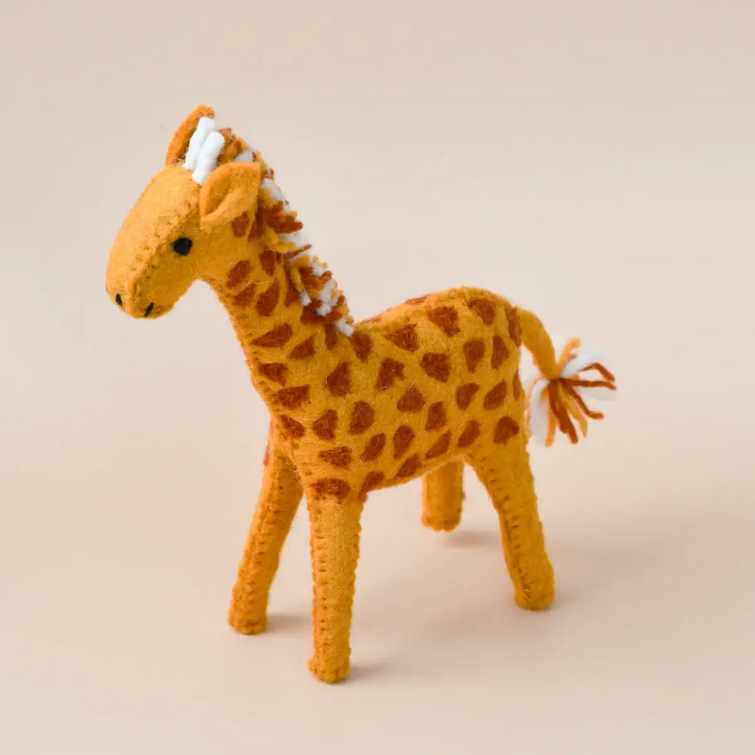 Tara Treasures Felt Giraffe Soft Toy for Safari Play