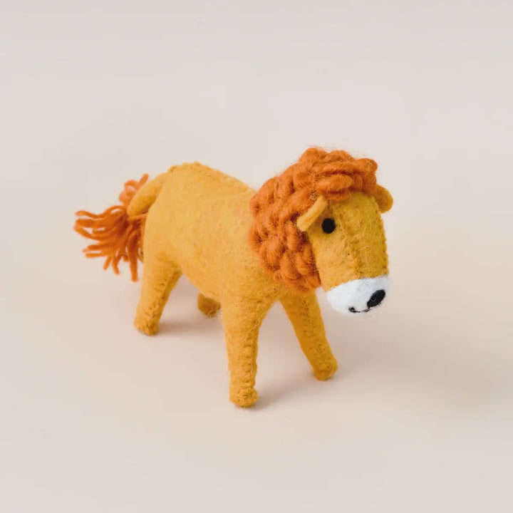 Tara Treasures Felt Lion Soft Toy for Safari Play