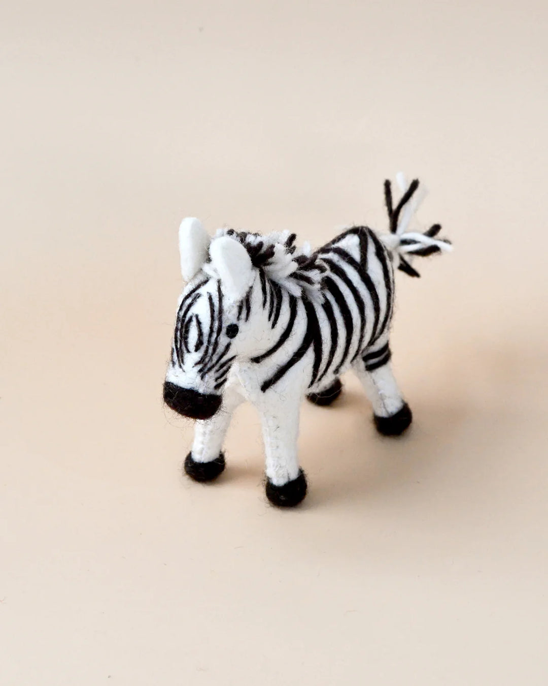 Tara Treasures Felt Zebra Soft Toy for Safari Play