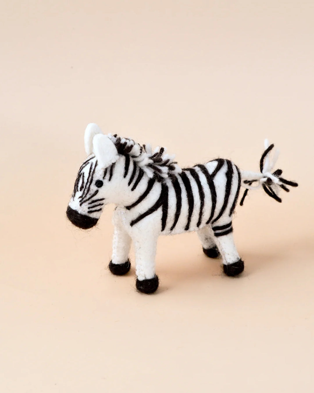 Tara Treasures Felt Zebra Soft Toy for Safari Play